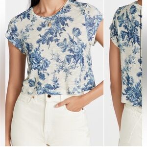 LoveShackFancy Rubin Cropped Tee XS